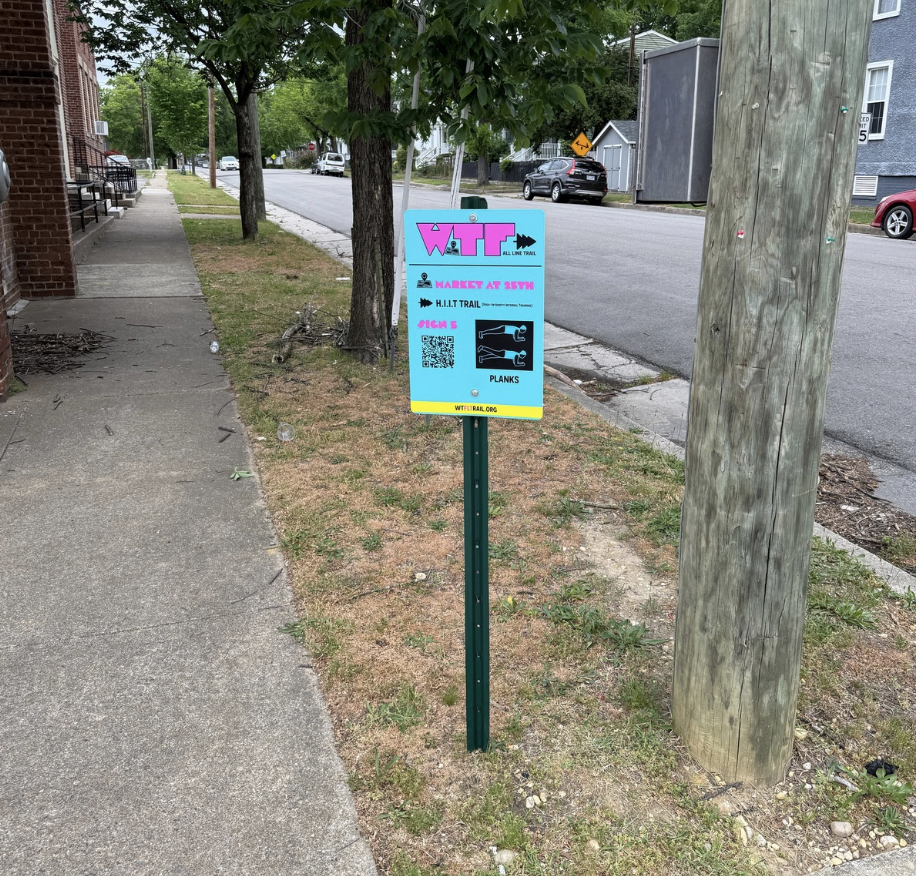 WTFLT Sign 5 installed along Fairmount Ave